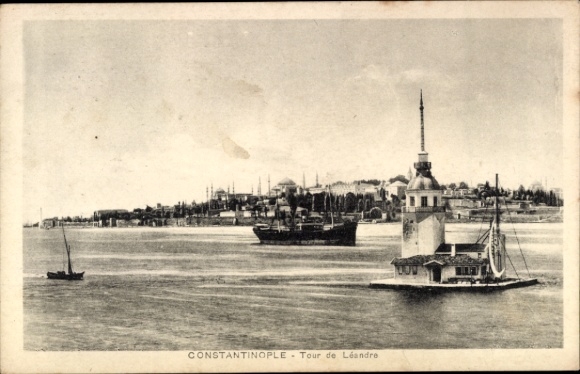 CPA Constantinople Istanbul Turquie, Tour de Léandre
