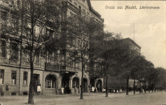 Ak Berlin Tiergarten Moabit, Lehrter Straße