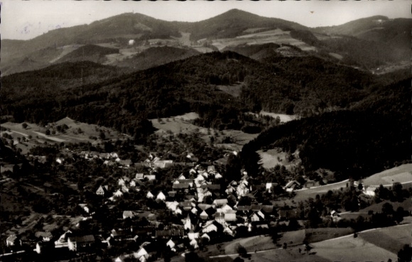 Ak Hasel in Baden, Fliegeraufnahme, Erdmannshöhle