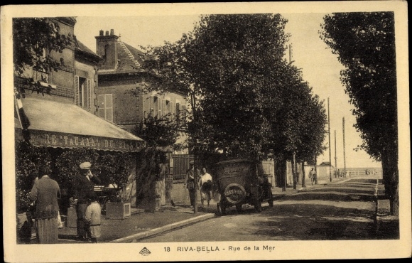 Postcard Riva Bella Calvados, Rue de la Mer