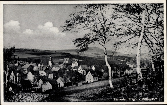 PC Zschorlau Erzgebirge, Panorama Mitteldorf
