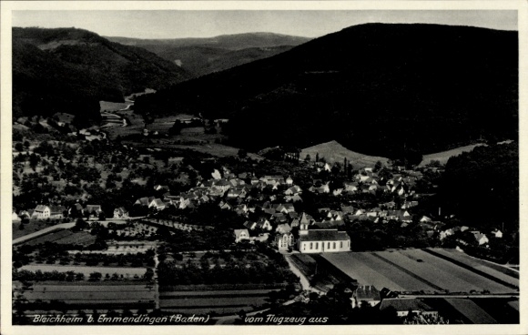 Ak Bleichheim in Baden Herbolzheim im Breisgau Schwarzwald, Luftaufnahme, Bleichheim, Emmendingen