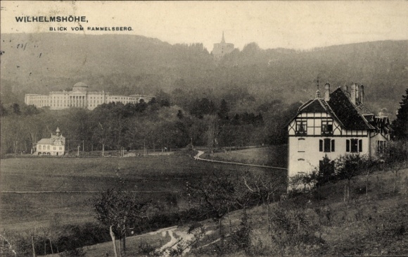 Ak Bad Wilhelmshöhe Kassel in Hessen, Blick vom Rammelsberg