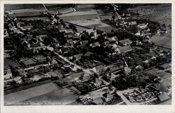 Pfaffenhofen an der Ilm, Górna Bawaria, zdjęcie lotnicze, Neu-Ulm, okolice wiejskie, budynki