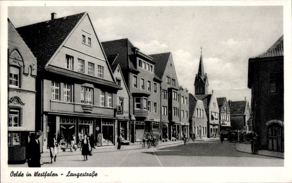 Ansichtkaart Oelde im Münsterland, Langestraße