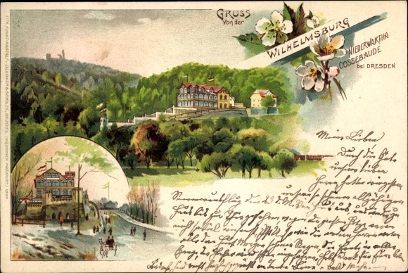 Chromo-Litho Dresden West Mobschatz, Liebeneck and Cossebaude, Wilhelmsburg