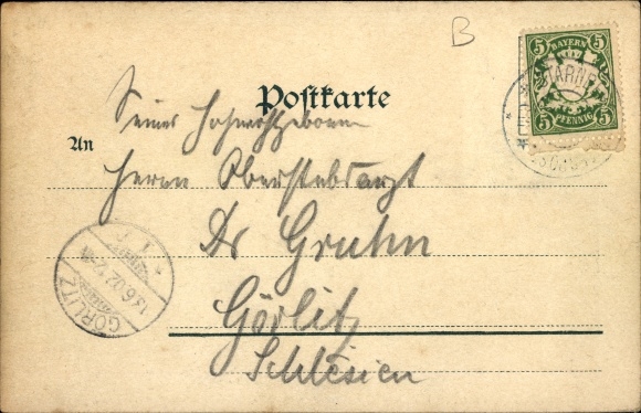 Ak Berg am Starnberger See Oberbayern, votiefkerk voor omdat. Koning Lodewijk II