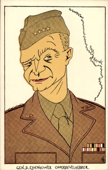 Artysta KP Generał Dwight D. Eisenhower, karykatura