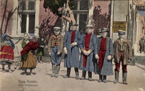 Ak Polnische Volkstypen, Polnische Tracht