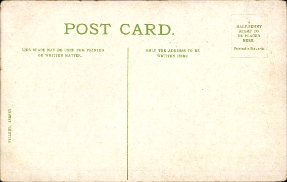 Postcard Channel Island Jersey, waterworks, valley, trees, water basin