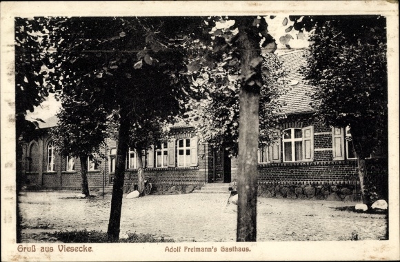 Postcard Viesecke Plattenburg in the Prignitz, inn by Adolf Freimann