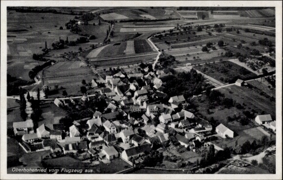 Postcard Oberhohenried Haßfurt Unterfranken, aerial photograph