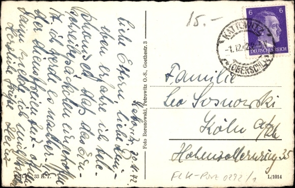 Postcard Katowice Kattowitz Silesia, ring south side, tram, action Adolf Dörfler
