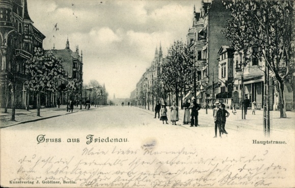 Postcard Berlin Schöneberg Friedenau, Hauptstraße