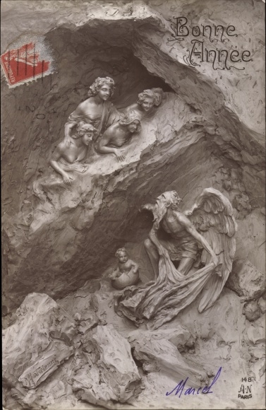 Artist PC Mastroianni, D., Happy New Year, angels and children