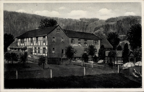 Ak Wahlen Grasellenbach im Odenwald, Gasthaus zum weißen Ross