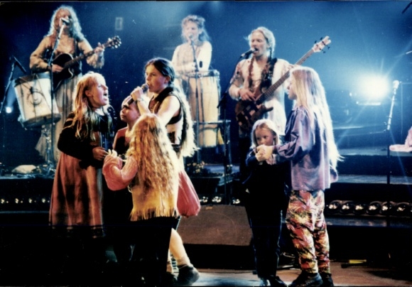 Photo music group Kelly Family on stage