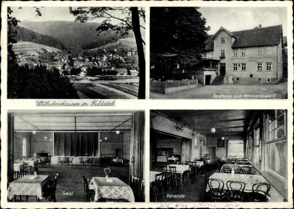 PC Wilhelmshausen im Fuldatal, Inn zum Reinhardswald, partial view of the town
