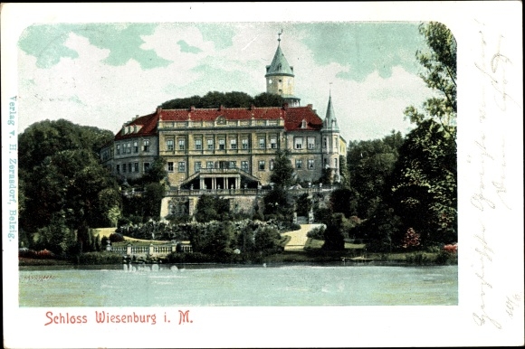 Ansichtkaart Wiesenburg in de Mark, Kasteel