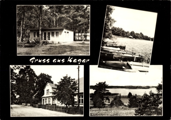 Postcard Kagar Rheinsberg in Brandenburg, children&#39;s holiday camp VEB Braunkohlenwerk Phönix