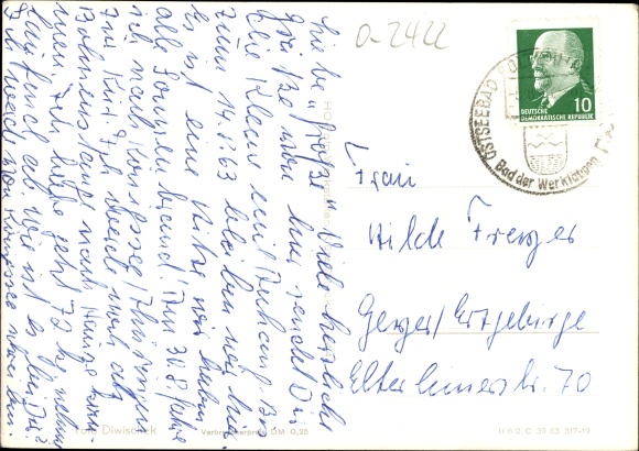 Postcard Baltic resort Boltenhagen, FDGB convalescent home Fritz Reuter, bath of the working people