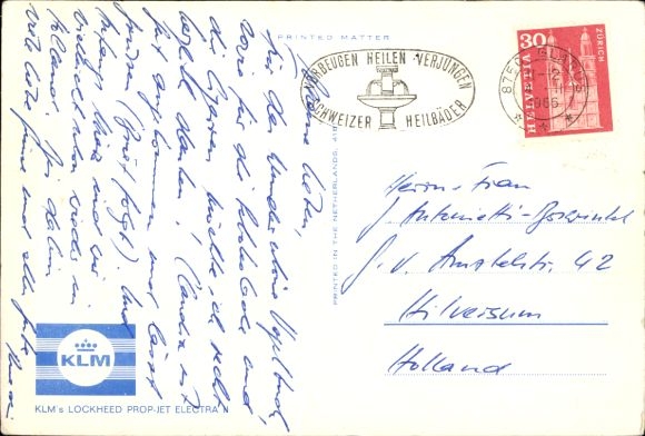 Ak Nederlands passagiersvliegtuig, KLM, Lockheed Prop Jet Electra II