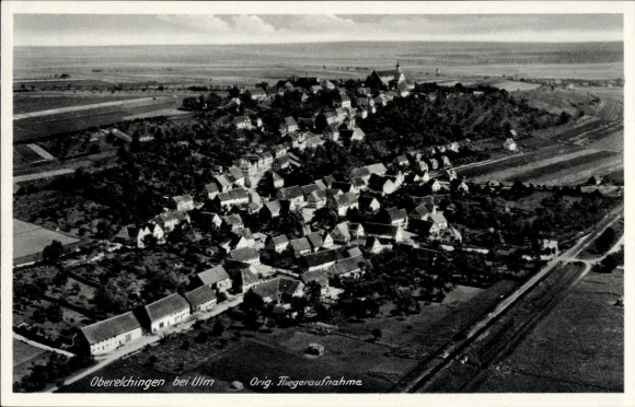 Ak Oberelchingen Elchingen in Schwaben, Fliegeraufnahme