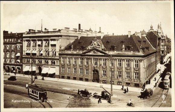 Postcard Copenhagen Copenhagen Denmark, Thotts Palm, Tram