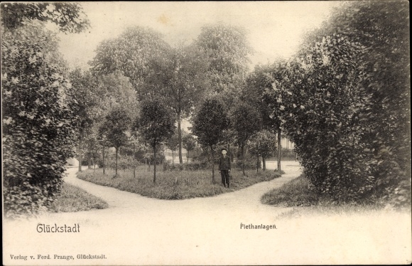 Ak Glückstadt an der Elbe, Flethanlagen