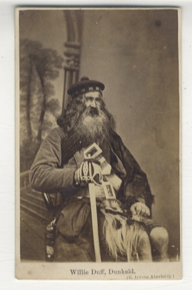 CdV Willie Duff from Dunkeld, gamekeeper, gardener and gamekeeper on the estate of the Duke of Atholl