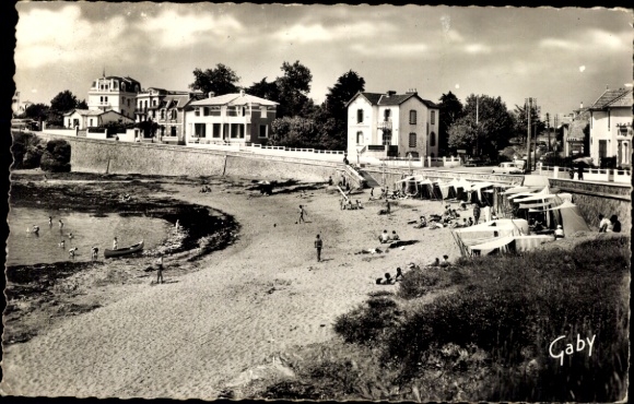 Postcard Saint Gilles Croix de Vie Vendée, Plage de la Pelle a Parteau