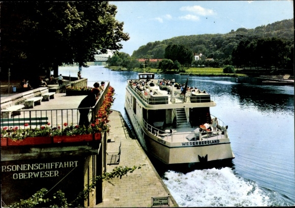 Ak Hameln an der Weser Niedersachsen, MS Weserbergland