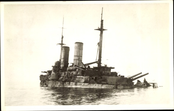Foto: Ak Russisch oorlogsschip, Slava, Keizerlijke Marine