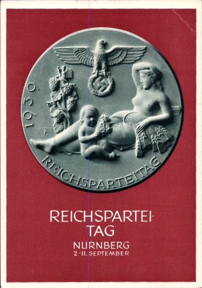 Ganzsachen Ak Nürnberg, Reichsparteitag 1939, Reichsparteitag des Friedens