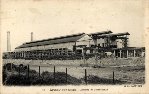 Ak Épinay sur Seine, Ateliers de Distillation