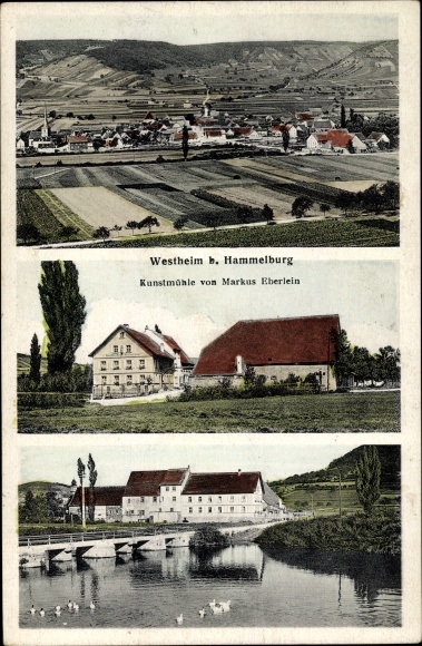 PC Westheim Hammelburg in Lower Franconia Bavaria, panorama, art mill Markus Eberlein