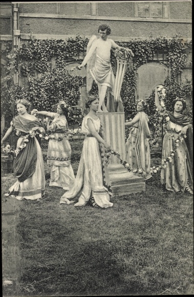 PC Meissen on the Elbe, 200th anniversary of the Royal Porcelain Manufactory 1910, Roman gods group