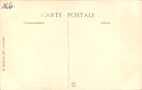 Postcard Colombes Hauts de Seine, building on Rue Hoche and Rue Victor Hugo
