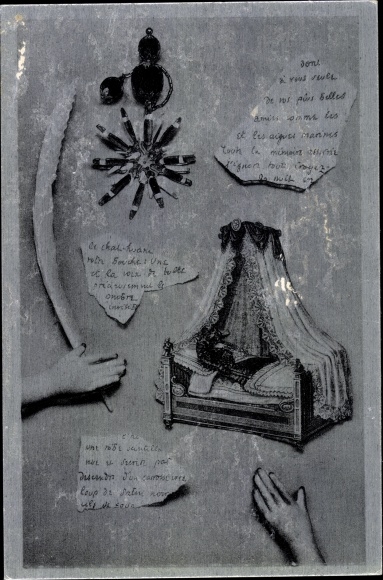 Künstler Ak Hugnet, Georges, Au pied de la lettre