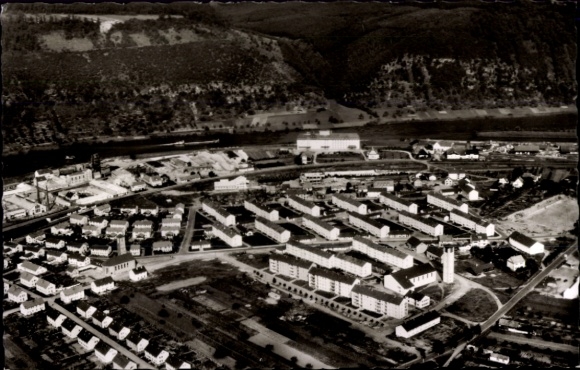 Postcard Wertheim am Main, aerial photograph