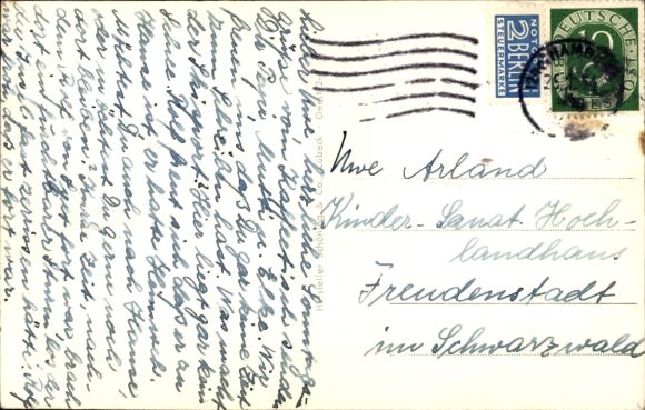 Postcard Geesthacht on the Elbe, general view, football field