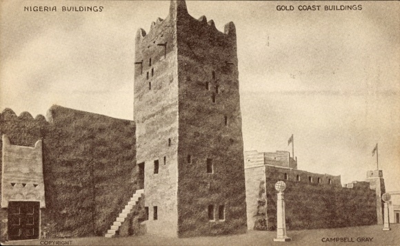 PC Wielki Londyn, Wystawa Imperium Brytyjskiego 1924, Budynek Gold Coast, Nigeria Budynki