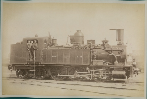 Photo Nord, French Railways, Locomotive 3.121