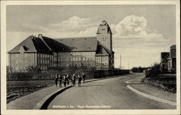 Ak Geithain in Sachsen, Paul Guenther Schule