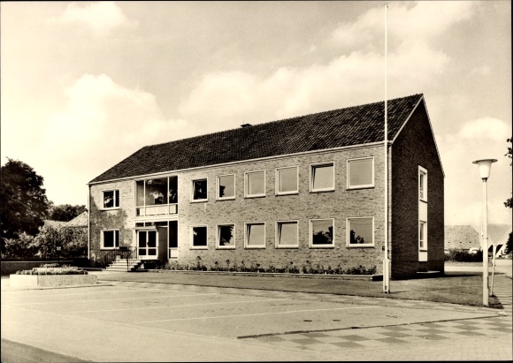 Postcard Wardenburg in Oldenburg, town hall