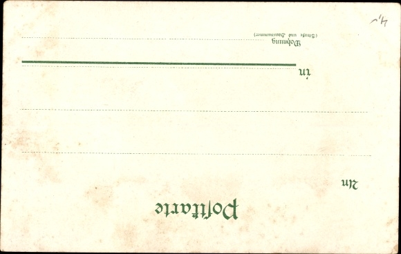 Chromo-Litho Leipzig in Saxony, stock exchange in Leipzig, floral arrangement