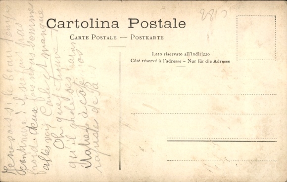 Postcard Torino Turin Piemonte, Exhibition 1911, A box in the Theatre des Italians in 1860