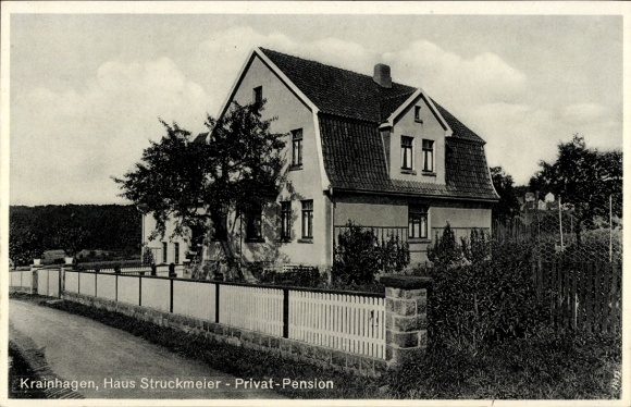 Postcard Krainhagen Obernkirchen in the district of Schaumburg, Pension Haus Struckmeier