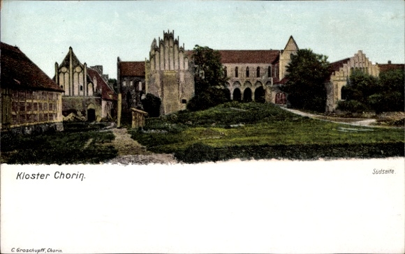 Postcard Chorin in der Mark, Chorin Monastery