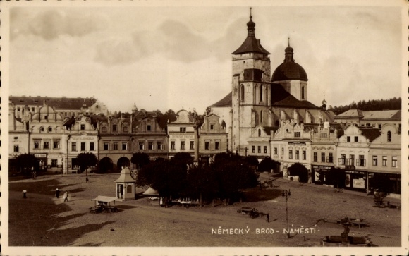 Foto Ak Havlíčkův Brod Německý Brod Deutschbrod Region Hochland, Platz
